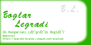 boglar legradi business card